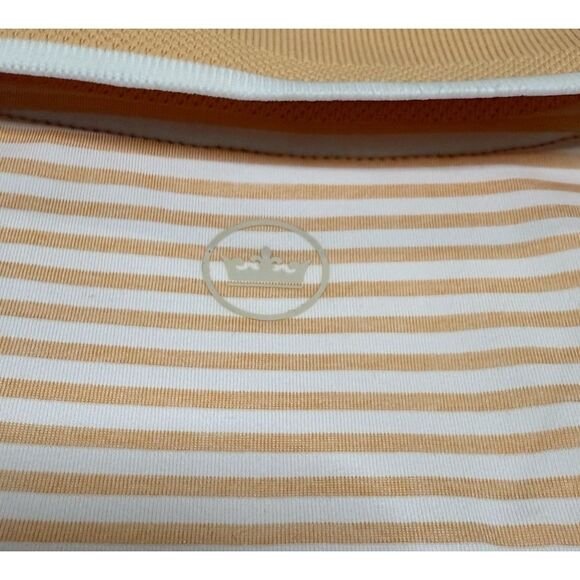 Peter Millar Womens Premium Golf Shirt Polo Size Large V-Neck Sleeve Logo NWT - Picture 7 of 8